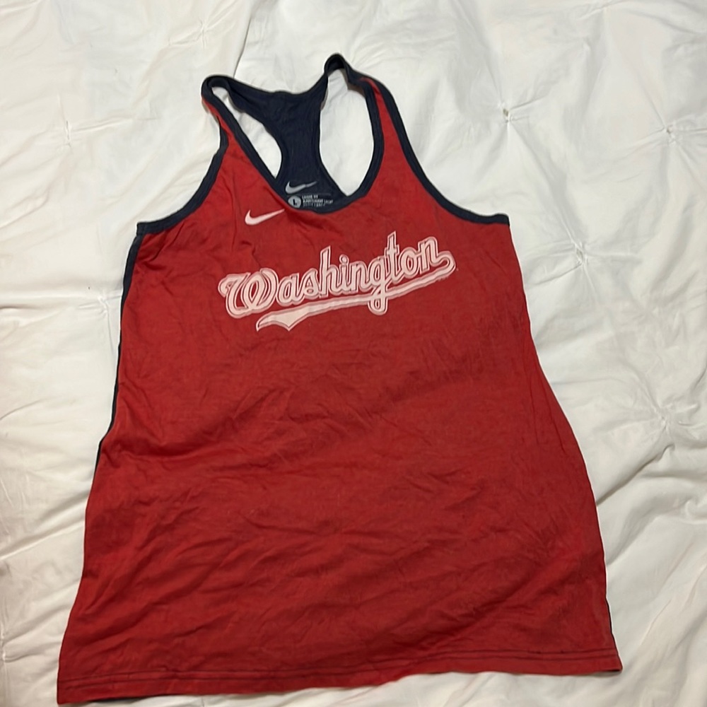 Nike Washington Nationals tank top, size Large